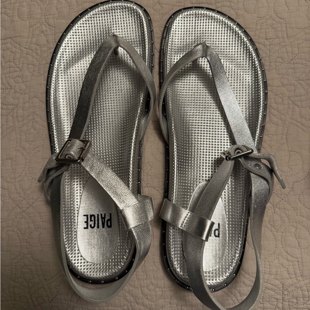 Paige Metallic Silver Women's Sandals